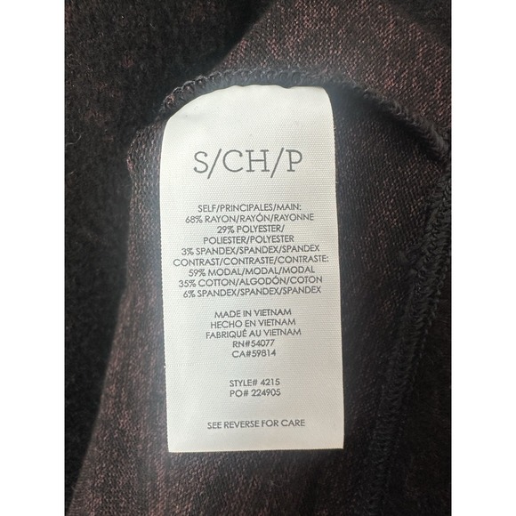 Cabi Shift Dress Womens Sz S Black Long Sleeve Crew Neck Pullover Zip AC28 - Picture 13 of 15